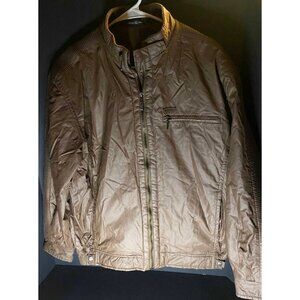 Grace Super Fine Goods Series Mens 2XL Faux Leather Jacket Lined Full Zip